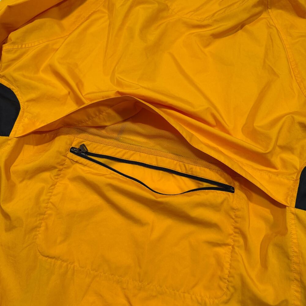 Vintage Nike Yellow Windbreaker Jacket Mens Medium ZipMesh Lined Y2K Outdoor - Picture 7 of 7
